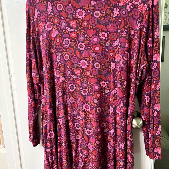 Gudrun Sjoden Purple Floral Jersey Top - Picture 3 of 4